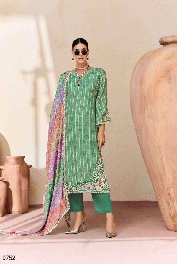My Fashion Road Kimora Heer Jugni Vol 219 Musline Dress | 9752