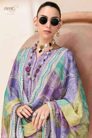 My Fashion Road Kimora Heer Jugni Vol 219 Musline Dress | 9753