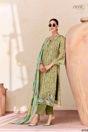 My Fashion Road Kimora Heer Jugni Vol 219 Musline Dress | 9754