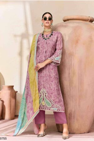 My Fashion Road Kimora Heer Jugni Vol 219 Musline Dress | 9755