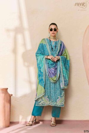 My Fashion Road Kimora Heer Jugni Vol 219 Musline Dress | 9756