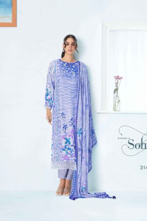 My Fashion Road Kimora Sohni Ocean Vol 24 Muslin Dress | 314