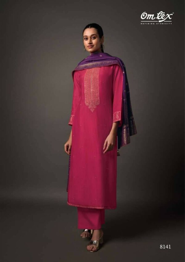 My Fashion Road Omtex Agnira Exclusive Designer Silk Suit | 8141
