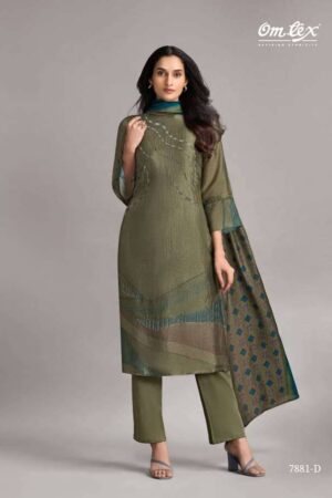 My Fashion Road Omtex Pankhuri Digital Prints Silk Latest Suit | 7881 – D