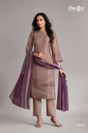 My Fashion Road Omtex Pankhuri Digital Prints Silk Latest Suit | 7881 – B