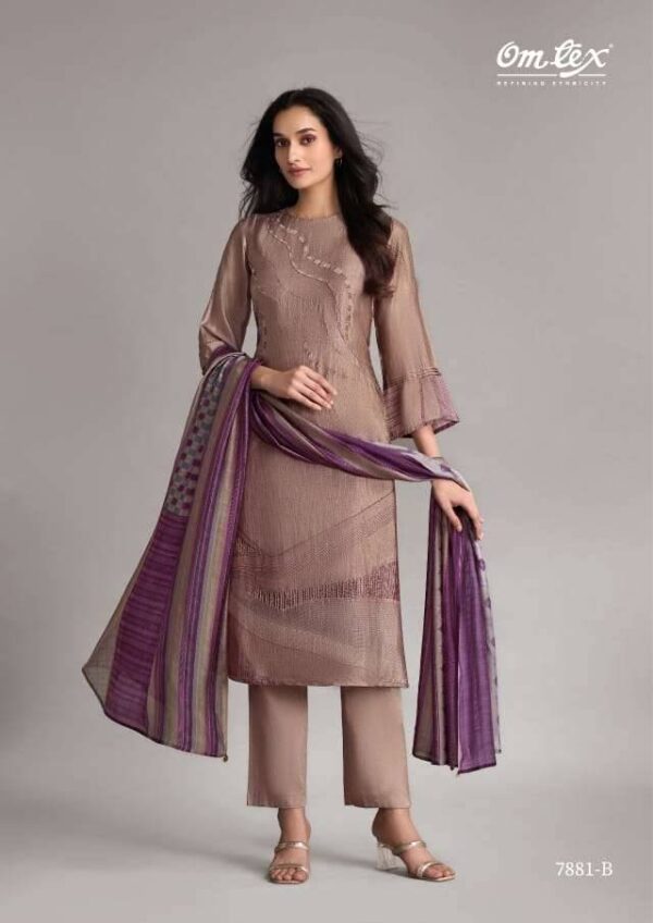 My Fashion Road Omtex Pankhuri Digital Prints Silk Latest Suit | 7881 – B
