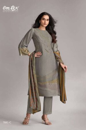 My Fashion Road Omtex Pankhuri Digital Prints Silk Latest Suit | 7881 – C