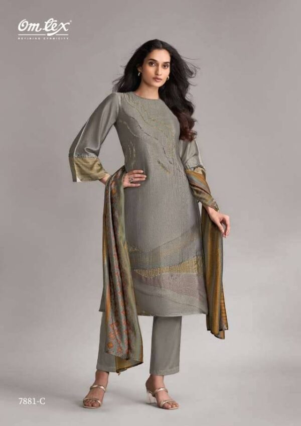 My Fashion Road Omtex Pankhuri Digital Prints Silk Latest Suit | 7881 – C