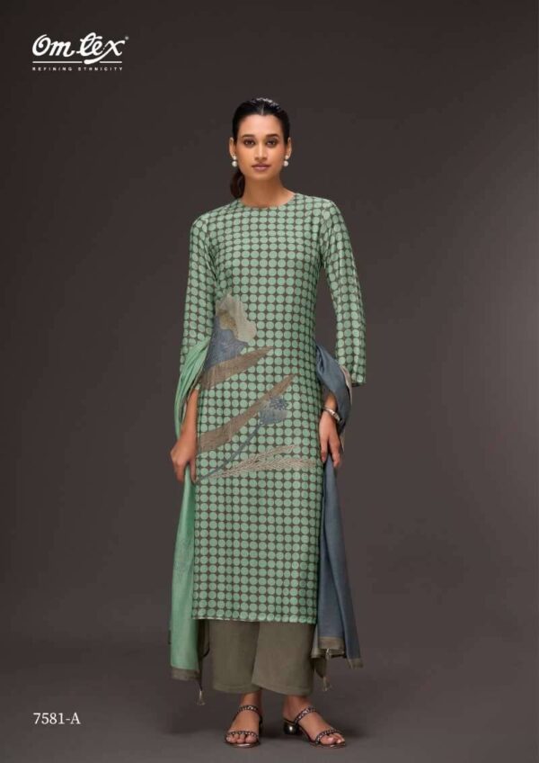 My Fashion Road Omtex Stitch Soul Digital Printed Fancy Silk Ladies Suit | 7581 – A