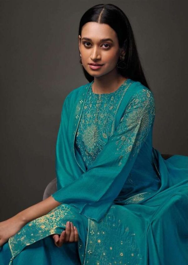 My Fashion Road Omtex Yoshita Fancy Silk Latest Stylish Ladies Suit | 8021-B