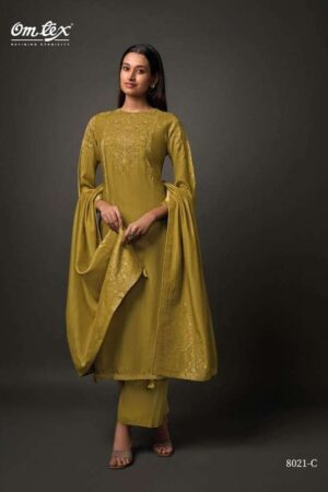 My Fashion Road Omtex Yoshita Fancy Silk Latest Stylish Ladies Suit | 8021-C
