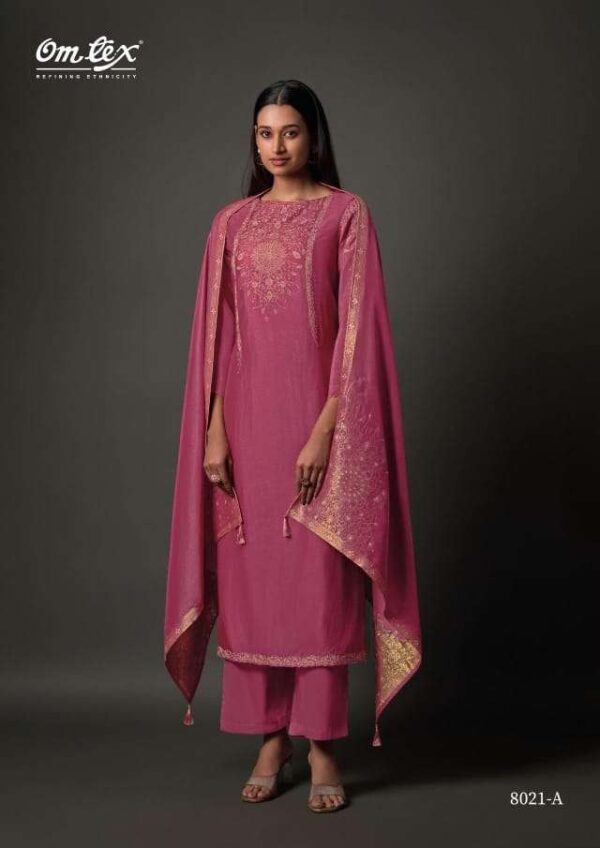 My Fashion Road Omtex Yoshita Fancy Silk Latest Stylish Ladies Suit | 8021-A