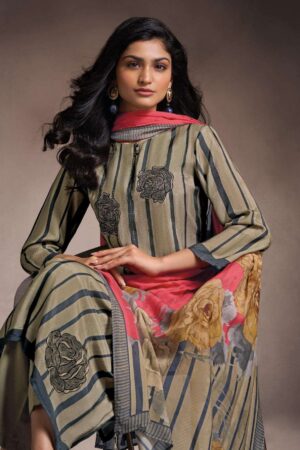 My Fashion Road Omtex Zarvika Digital Printed Fancy Silk Suit | 7981-B