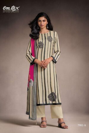My Fashion Road Omtex Zarvika Digital Printed Fancy Silk Suit | 7981-A
