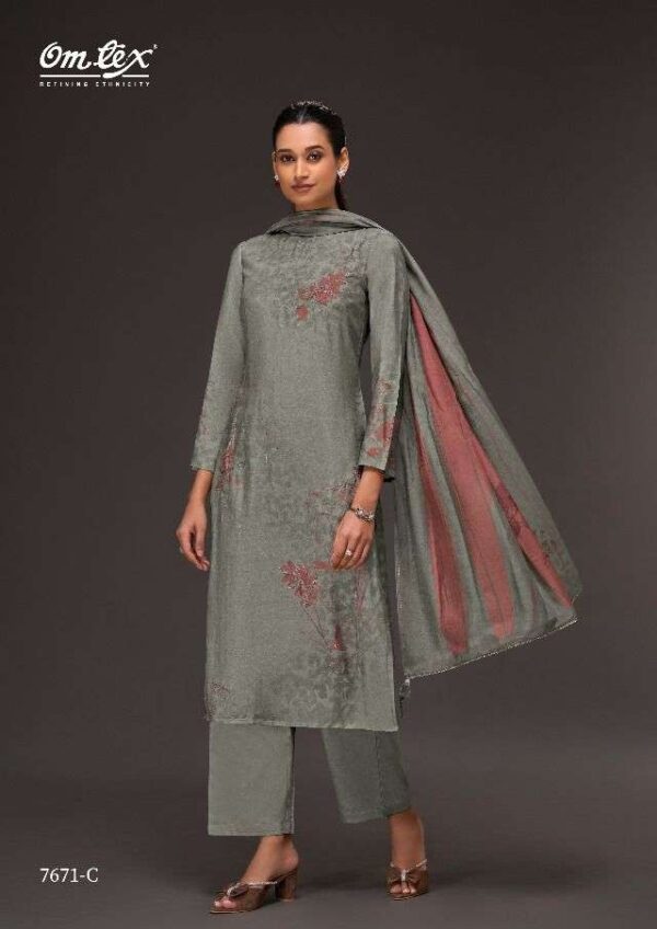 My Fashion Road Omtex Inspire Flow Exclusive Fancy Digital Printed Suit | 7671-C