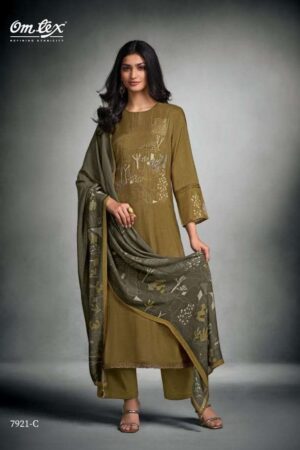 My Fashion Road Omtex Navastra Exclusive Fancy Latest Ladies Suit | 7921-C