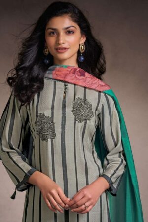 My Fashion Road Omtex Zarvika Digital Printed Fancy Silk Suit | 7981-C