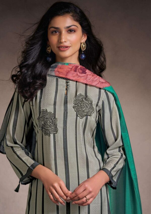My Fashion Road Omtex Zarvika Digital Printed Fancy Silk Suit | 7981-C