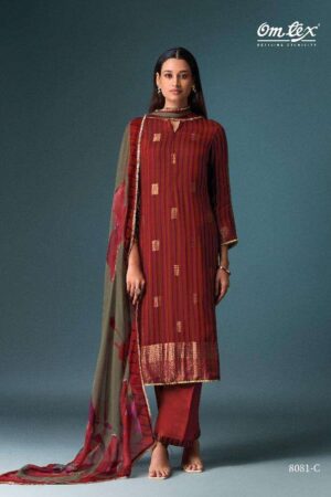 My Fashion Road Omtex Mishqe Designer Exclusive Latest Ladies Suit | 8081-C