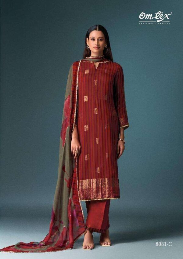 My Fashion Road Omtex Mishqe Designer Exclusive Latest Ladies Suit | 8081-C