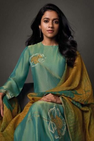 My Fashion Road Omtex Sarina Partywear Style Tissue Silk Designer Suit | 8131-A