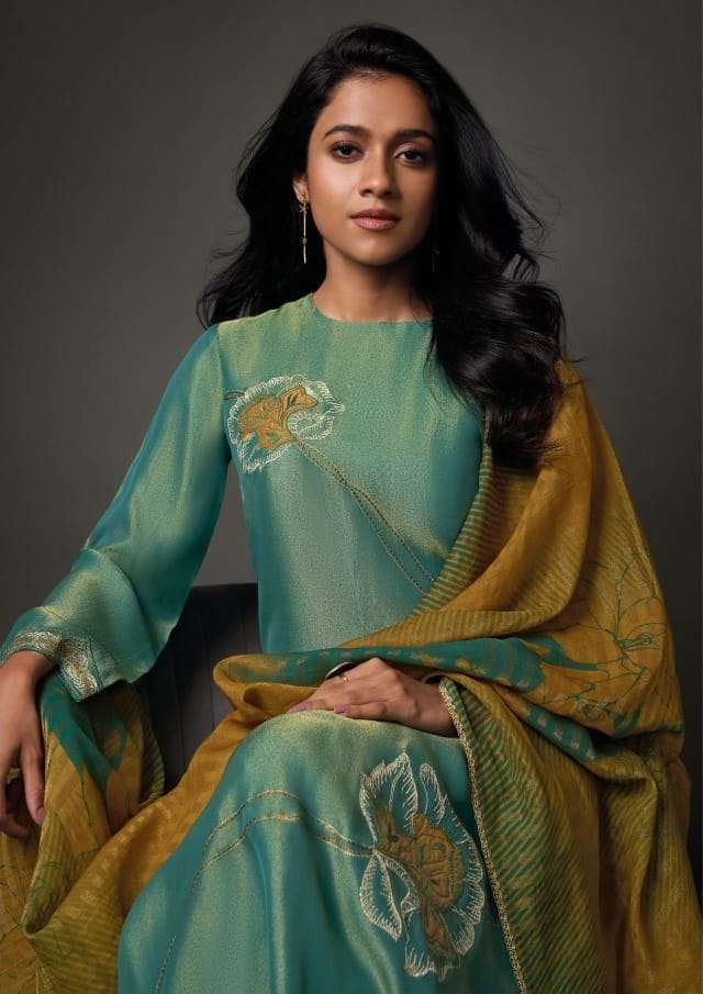 My Fashion Road Omtex Sarina Partywear Style Tissue Silk Designer Suit | 8131-A My Fashion Road Omtex Sarina Partywear Style Tissue Silk Designer Suit | 8131-A
