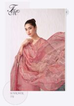 My Fashion Road T And M Designer Sunflower Pure Silk Exclusive Wear Suit | 1718