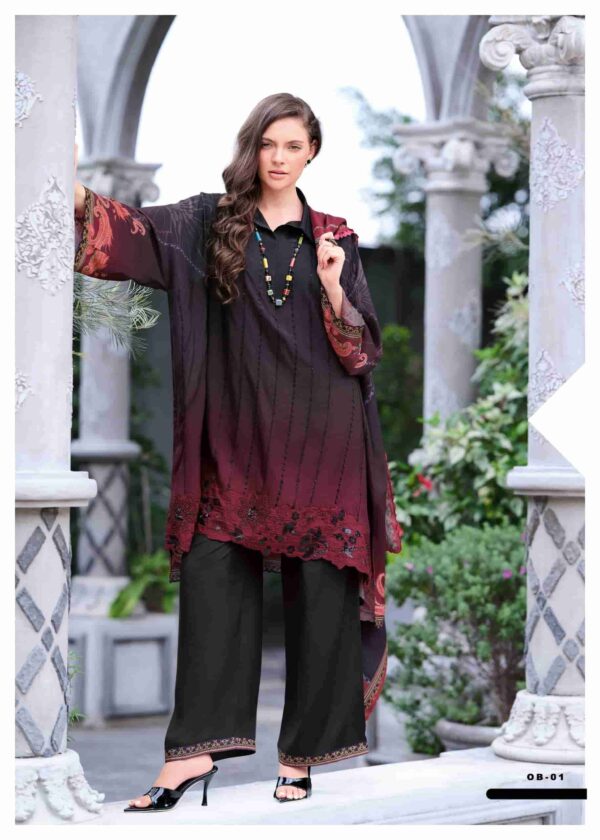 My Fashion Road Varsha Ombre Digital Printed Exclusive Muslin Suit | OB – 01