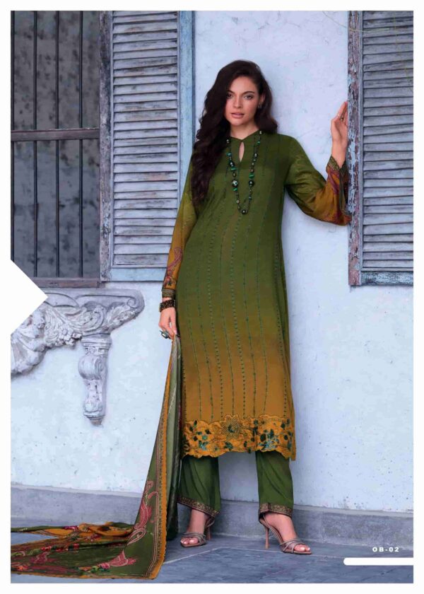 My Fashion Road Varsha Ombre Digital Printed Exclusive Muslin Suit | OB – 02