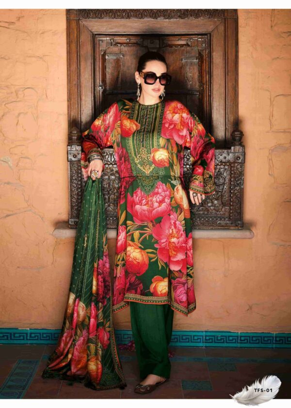 My Fashion Road Varsha The Floral Studio Digital Printed Latest Muslin Suit | TFS – 01