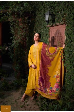My Fashion Road Varsha Thread Line Designer Russian Silk Suit | TL – 01
