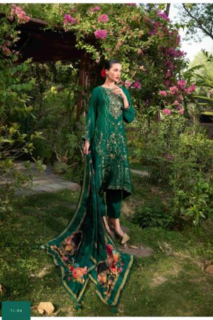 My Fashion Road Varsha Thread Line Designer Russian Silk Suit | TL – 04