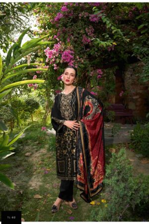 My Fashion Road Varsha Thread Line Designer Russian Silk Suit | TL – 02