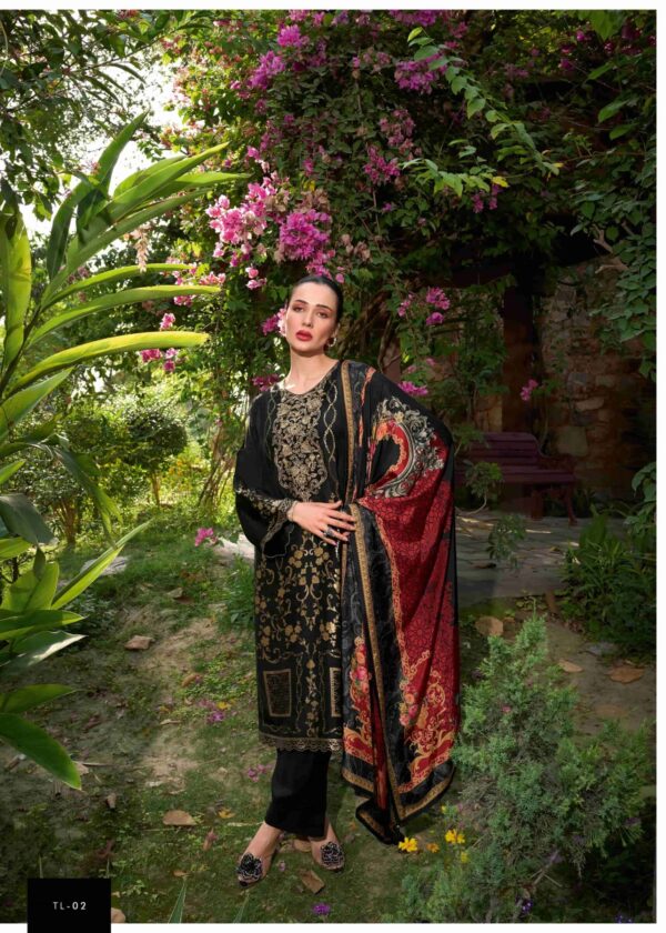 My Fashion Road Varsha Thread Line Designer Russian Silk Suit | TL – 02