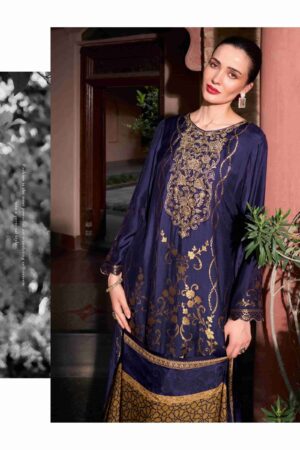 My Fashion Road Varsha Thread Line Designer Russian Silk Suit | TL – 03