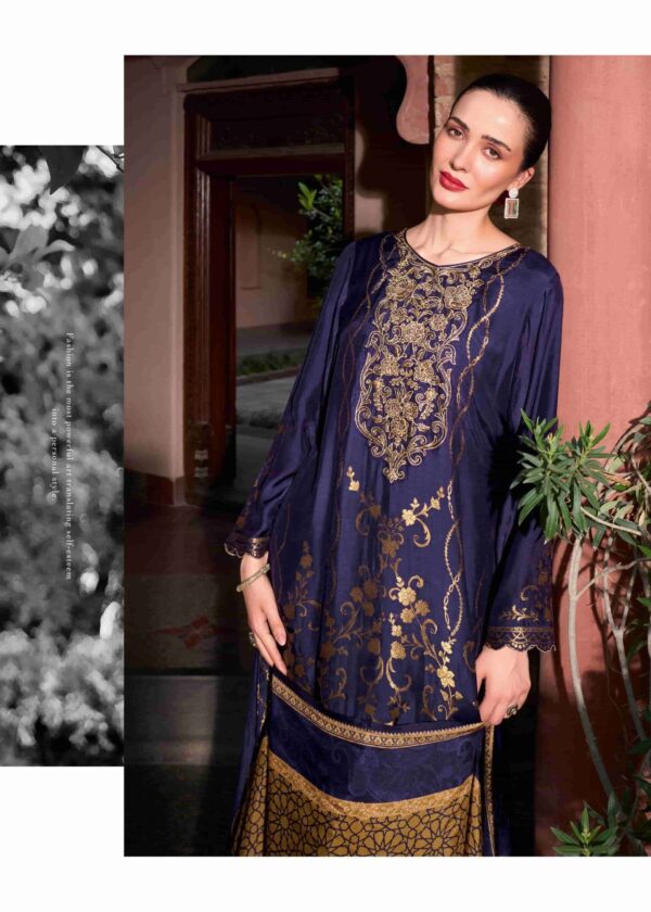 My Fashion Road Varsha Thread Line Designer Russian Silk Suit | TL – 03