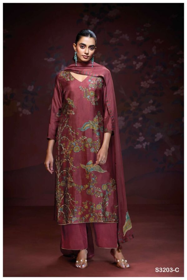 My Fashion Road Ganga Fashion Aaliyah Exclusive Stylish Ganga Fashion Suit | S3203-C