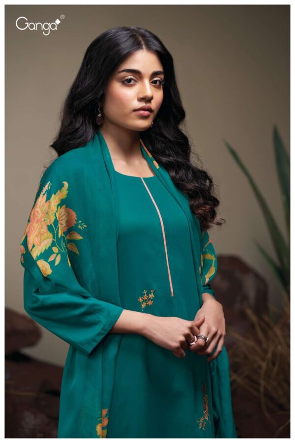 My Fashion Road Ganga Fashion Agatha Premium Cotton Satin Suit | S3741-D