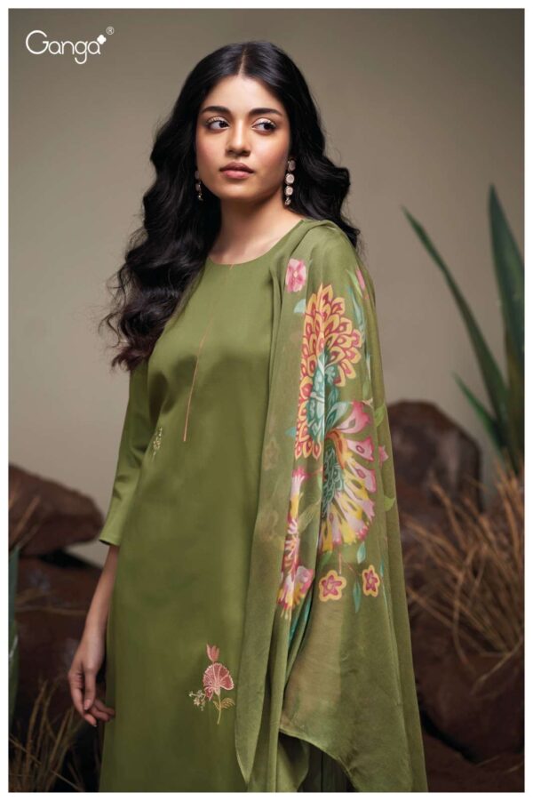My Fashion Road Ganga Fashion Agatha Premium Cotton Satin Suit | S3741-A