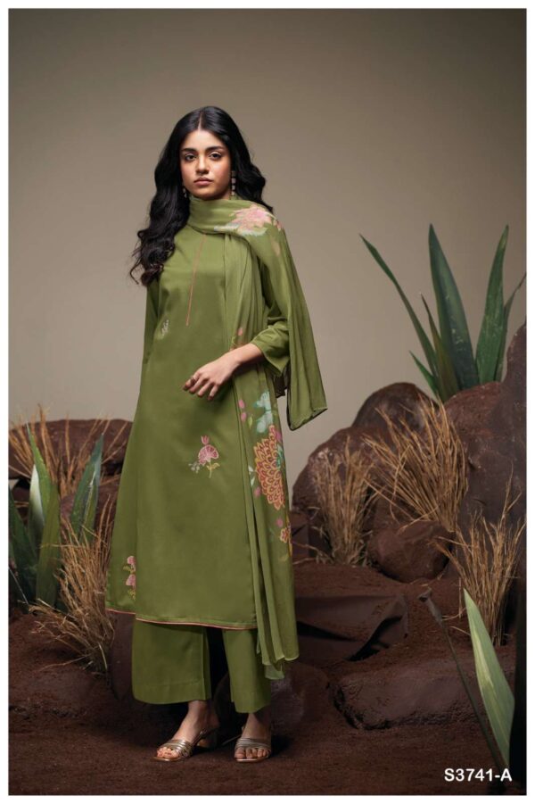 My Fashion Road Ganga Fashion Agatha Premium Cotton Satin Suit | S3741-A