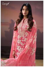 My Fashion Road Ganga Fashion Aleira Pure Wool Pashmina Winter Wear Suit | C3829-B