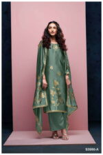 My Fashion Road Ganga Fashion Briora Fancy Viscose Silk Designer Suit | S3986 – A