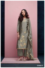 My Fashion Road Ganga Fashion Briora Fancy Viscose Silk Designer Suit | S3986 – D