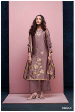 My Fashion Road Ganga Fashion Briora Fancy Viscose Silk Designer Suit | S3986 – C