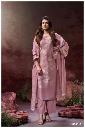 My Fashion Road Ganga Fashion Ellahi Fancy Bemberg Silk Dress | S3141-A