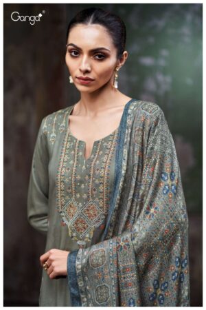 My Fashion Road Ganga Fashion Eriya Premium Wear Winter Collection Suit | C3823-B