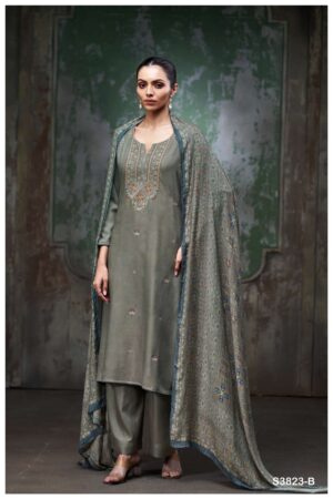 My Fashion Road Ganga Fashion Eriya Premium Wear Winter Collection Suit | C3823-B