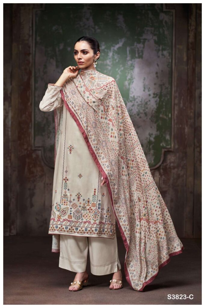 My Fashion Road Ganga Fashion Eriya Premium Wear Winter Collection Suit | C3823-C