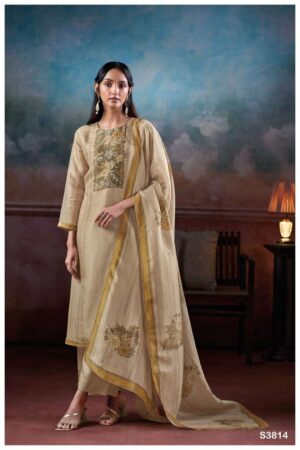 My Fashion Road Ganga Fashion Evira Pure Bemberg Silk Ladies Suit | S3814 – A