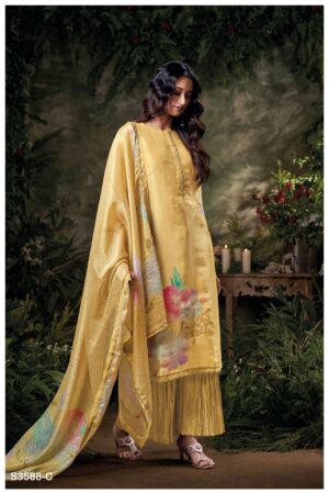 My Fashion Road Ganga Fashion Girija Exclusive Pure Bemberg Silk Latest Suit | S3588 – C